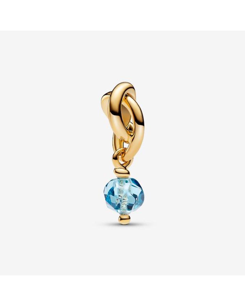 Pandora Blue March Birthstone Eternity Circle Dangle Charm