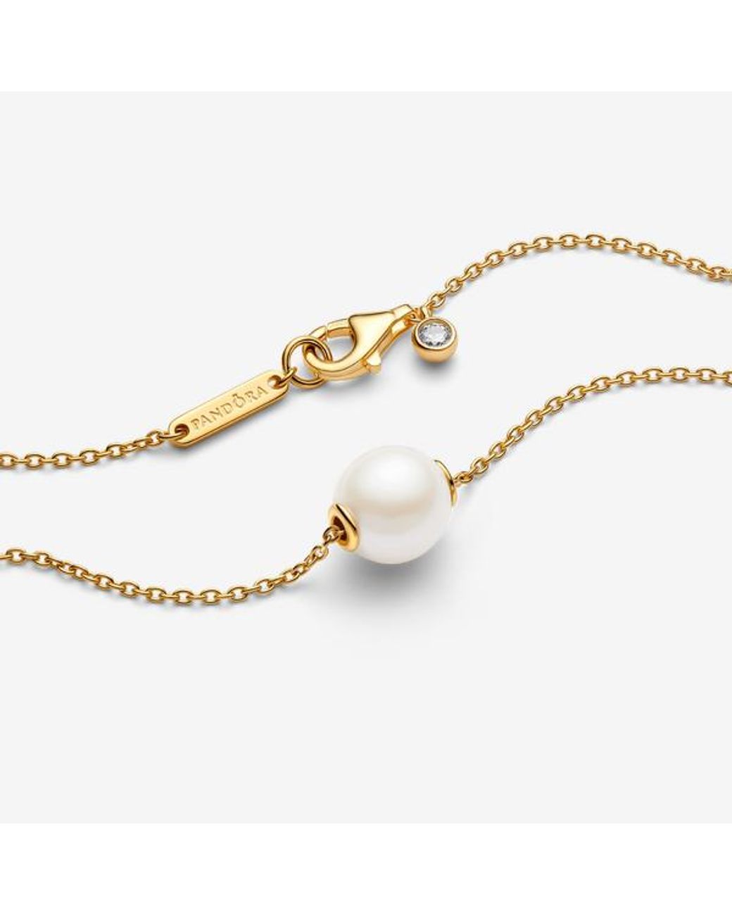 Pandora Metallic Treated Freshwater Cultured Pearl Collier Necklace