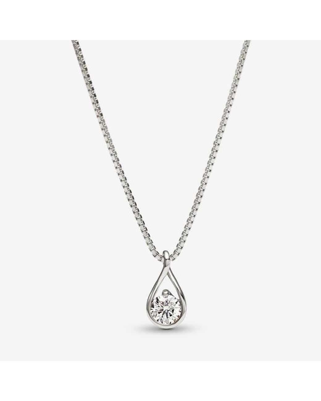 Pandora Metallic Infinite 14K Lab-Grown Diamond Pendant Necklace