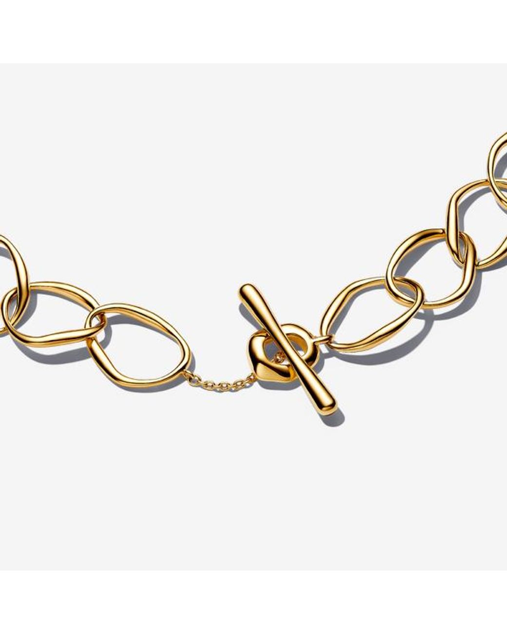 Pandora Metallic Organically Shaped Link Bracelet