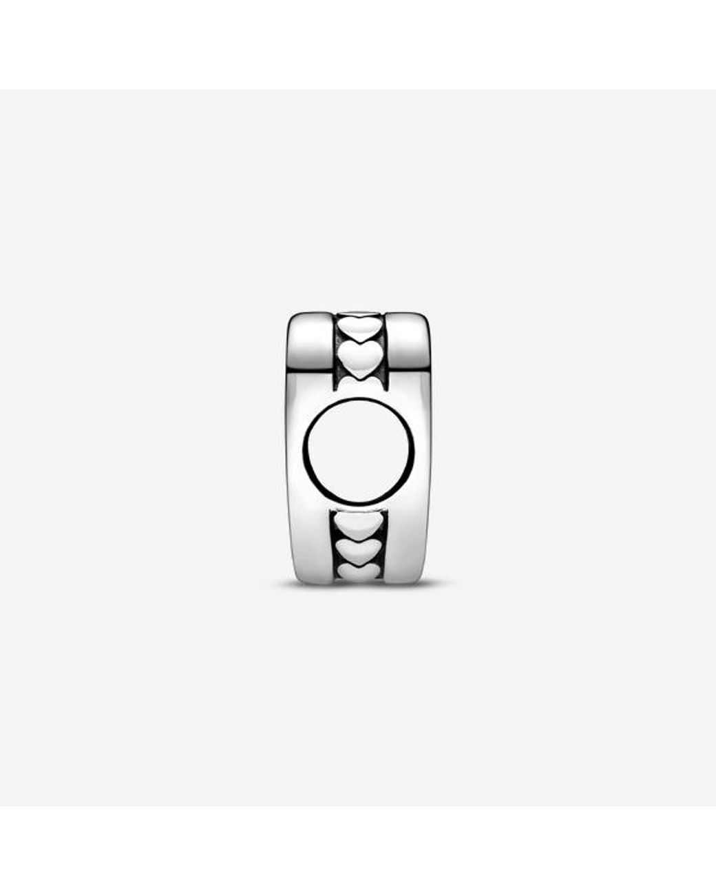 Pandora White Engravable Heart Charm
