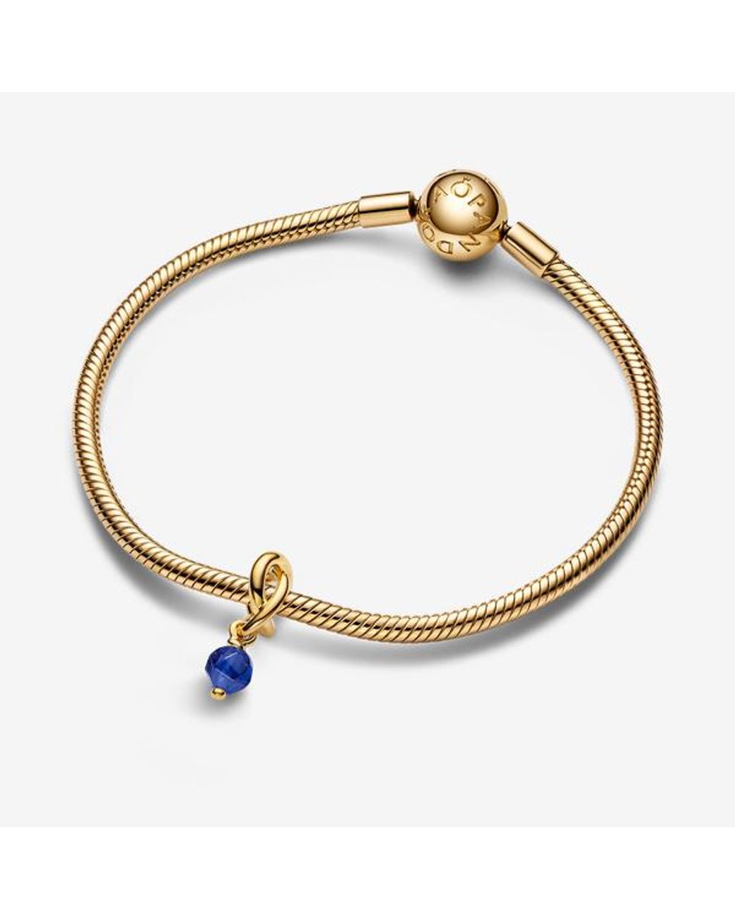 Pandora Blue September Birthstone Eternity Circle Dangle Charm