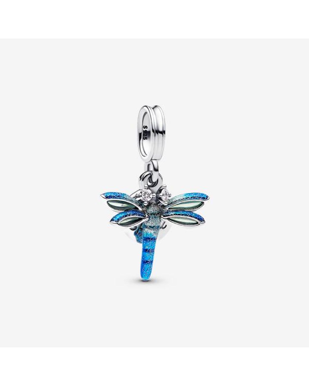 Pandora Blue Dragonfly Double Dangle Charm
