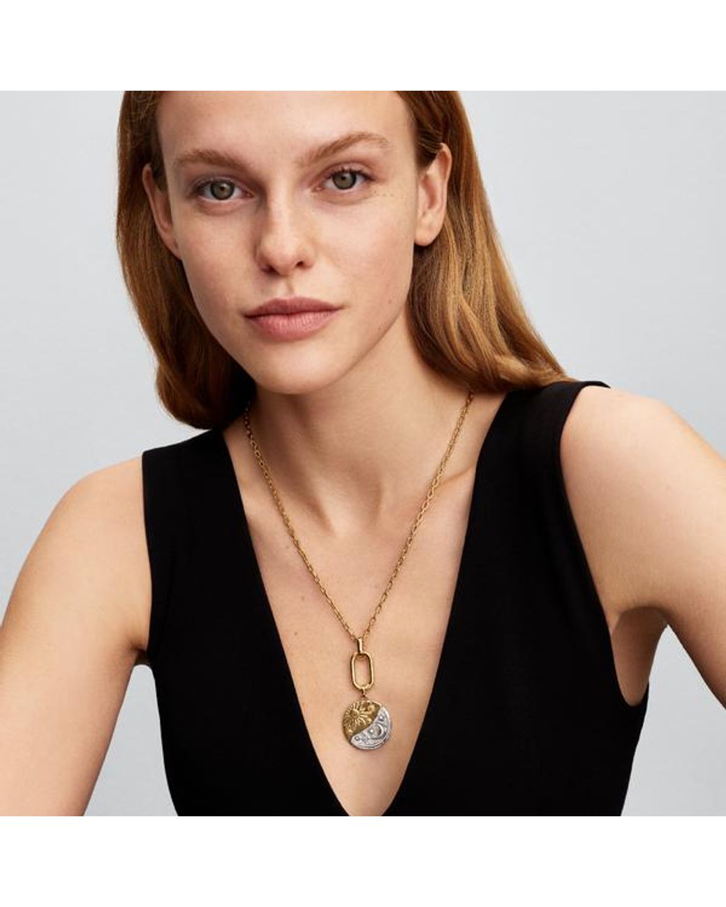 Pandora Metallic Sun & Moon Oversized Medallion Charm