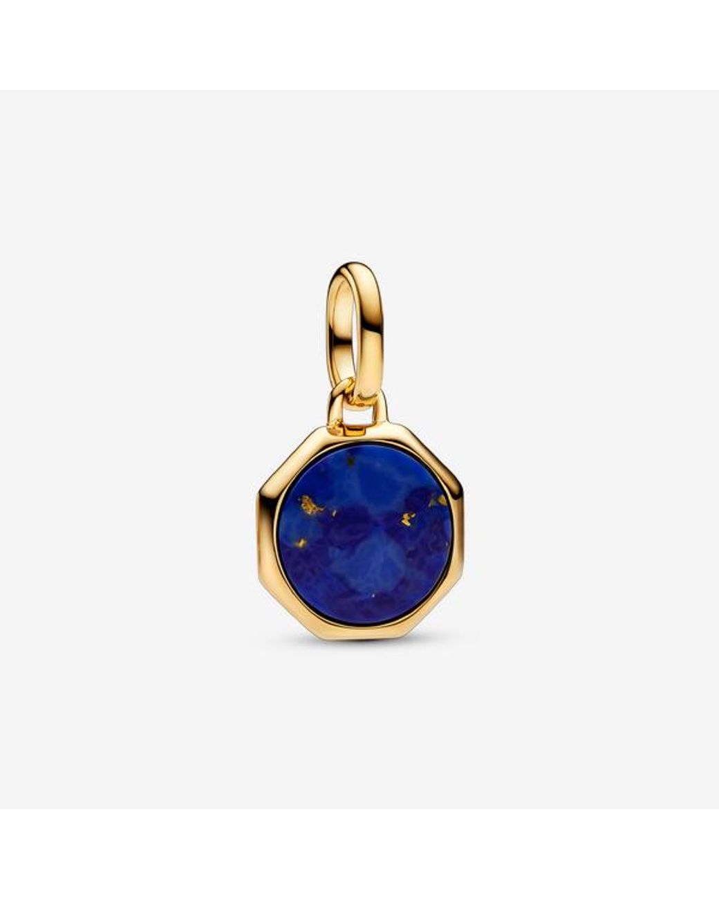 Pandora Blue Engravable Mini Medallion Charm