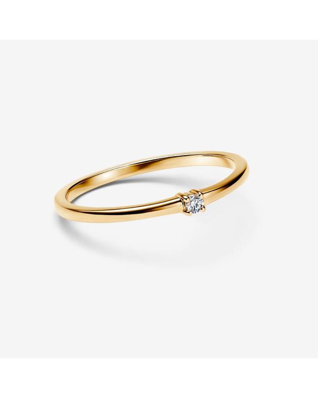 Pandora Metallic Era 14K Lab-Grown Diamond Single Stone Ring