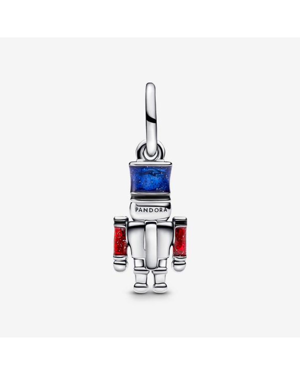 Pandora White Moveable Nutcracker Dangle Charm
