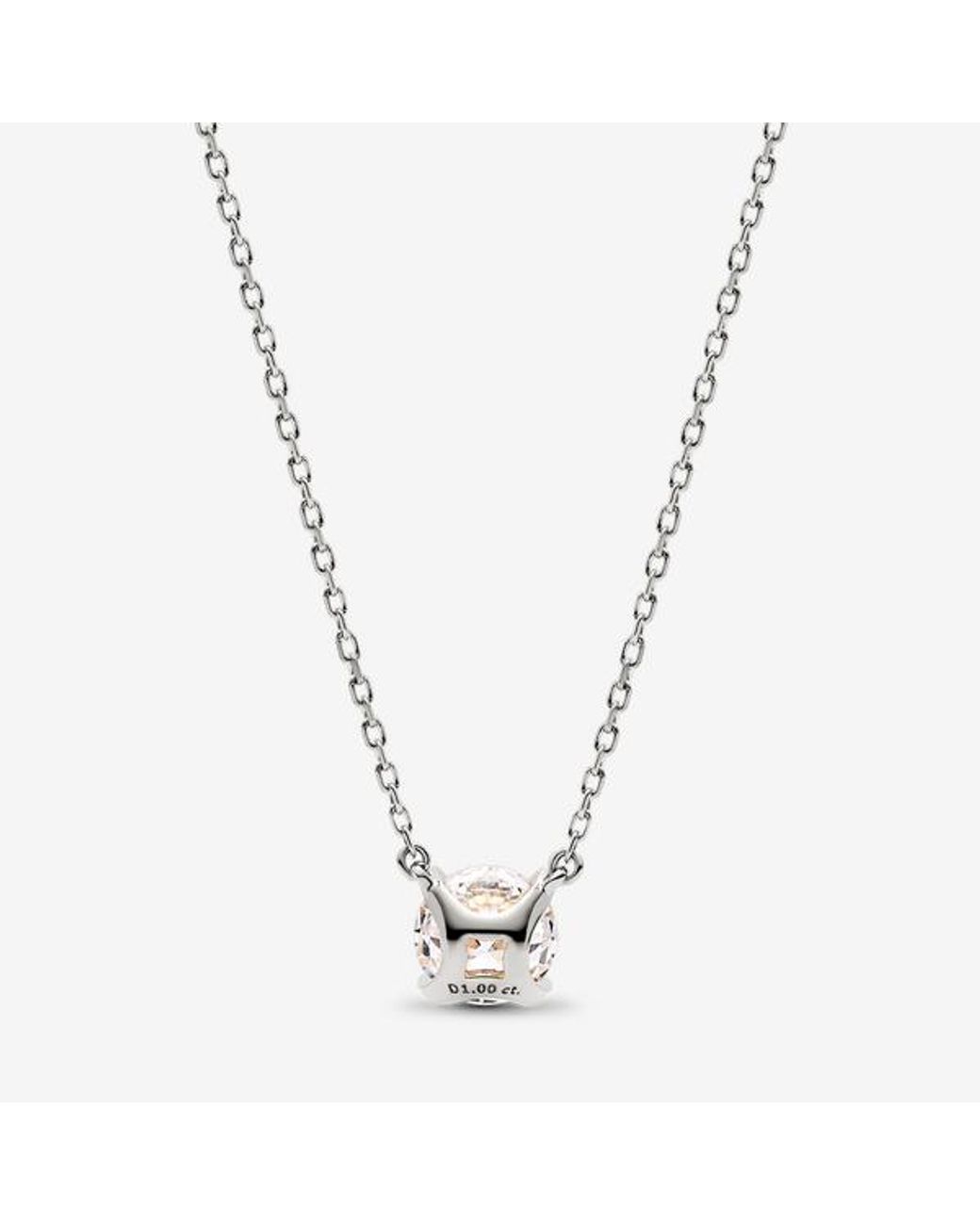 Pandora Metallic Era 14K Lab-Grown Diamond Pendant Necklace