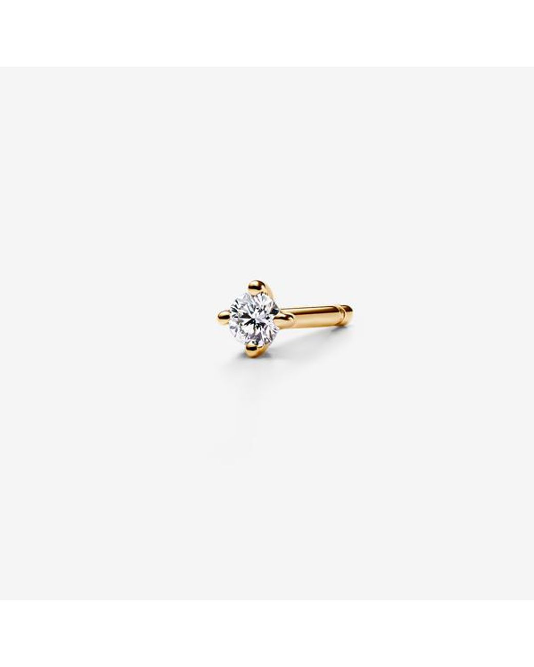 Pandora Metallic Era 14K Lab-Grown Diamond Single Stud Earring
