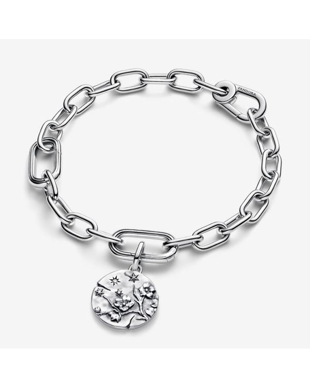 Pandora Metallic Cherry Blossom Medallion Charm
