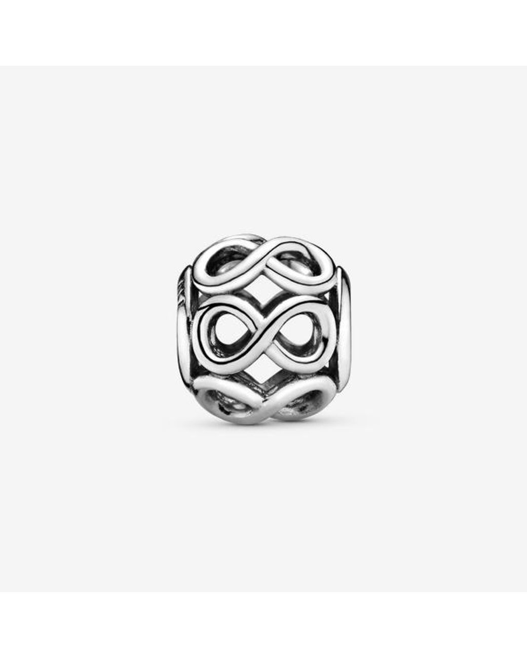 Pandora White Openwork Infinity Charm