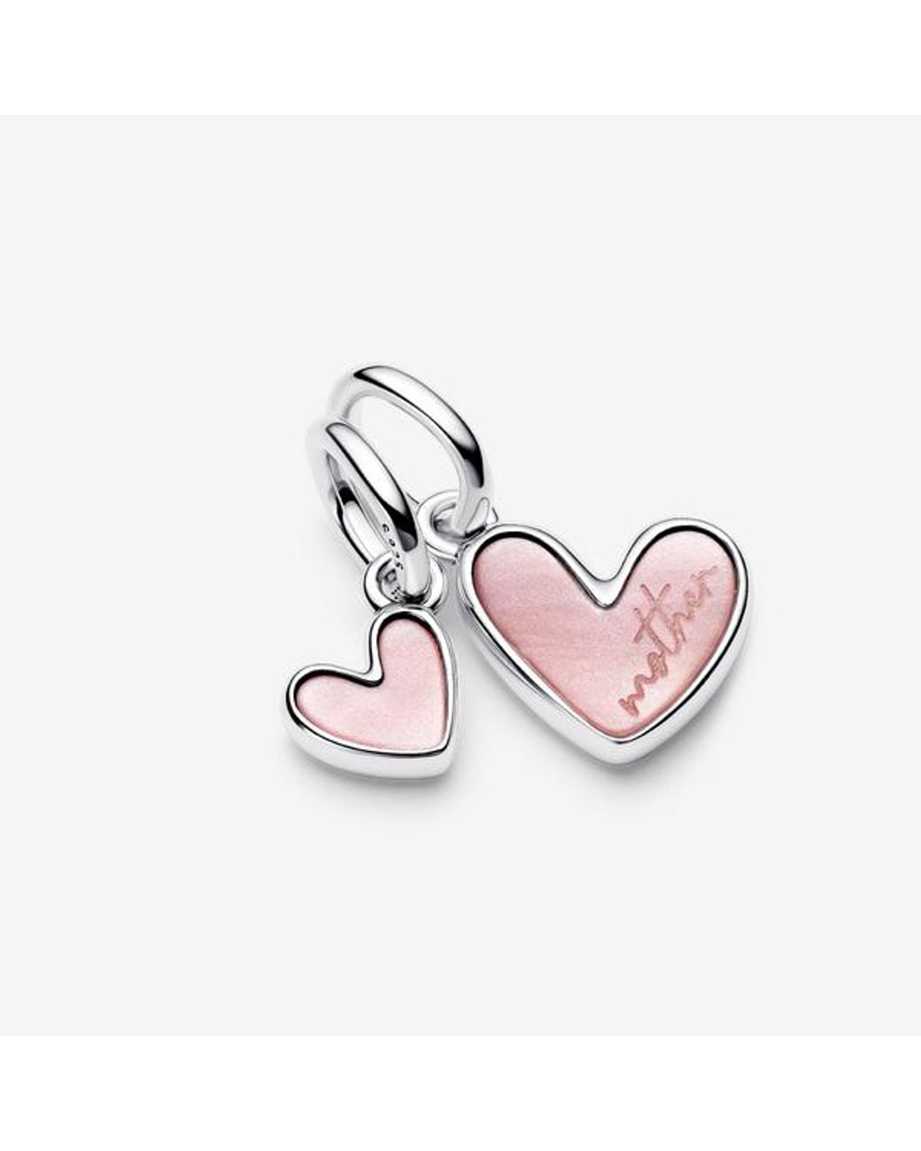 Pandora Pink Splittable Mother & Daughter Dangle Charm