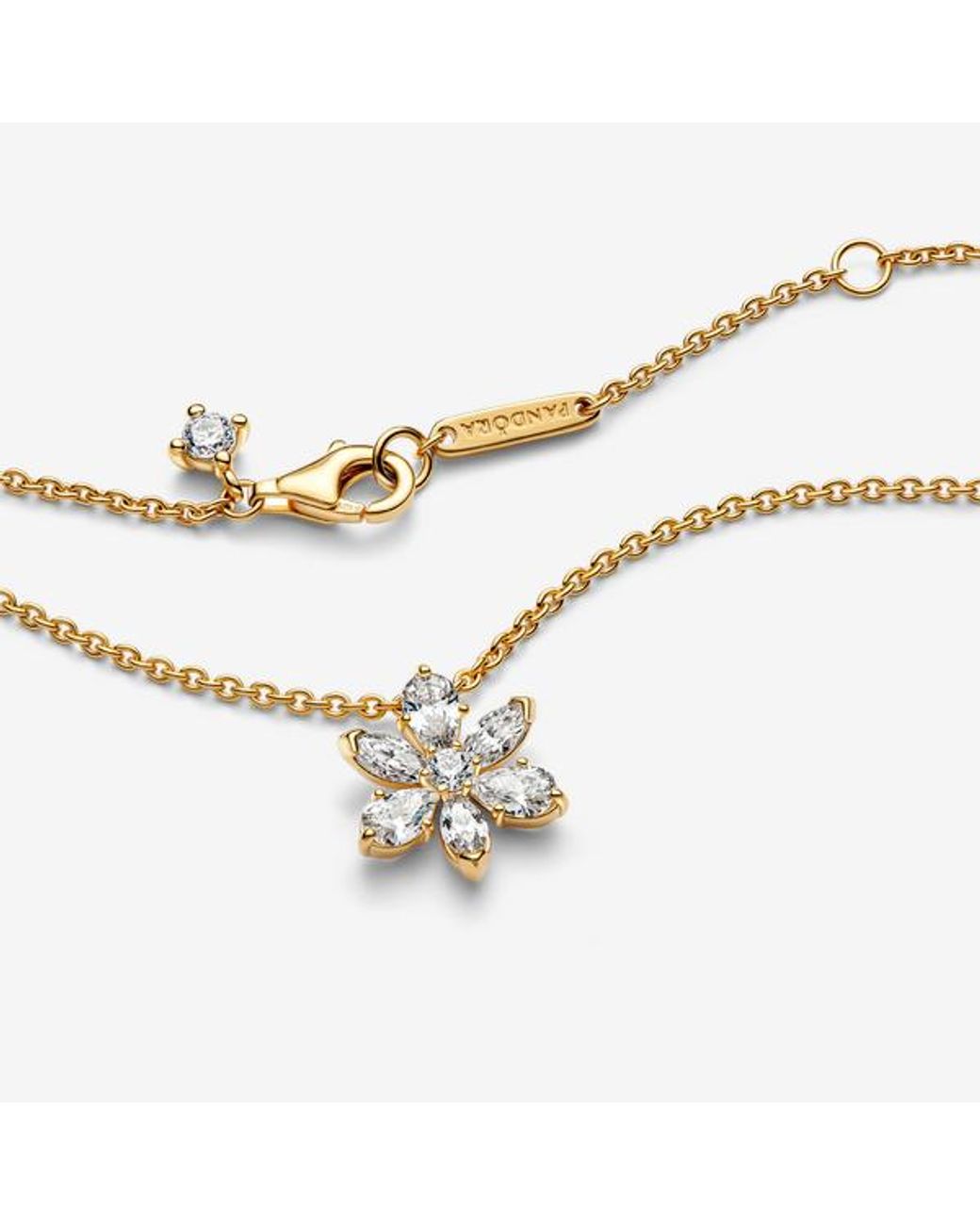 Pandora Metallic Sparkling Herbarium Cluster Pendant Necklace