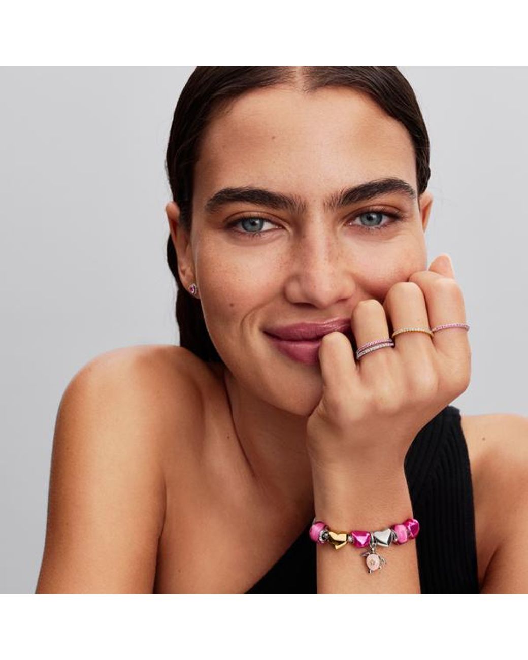 Pandora Pink 2026 Sea Turtle Lab-Grown Diamond Dangle Charm