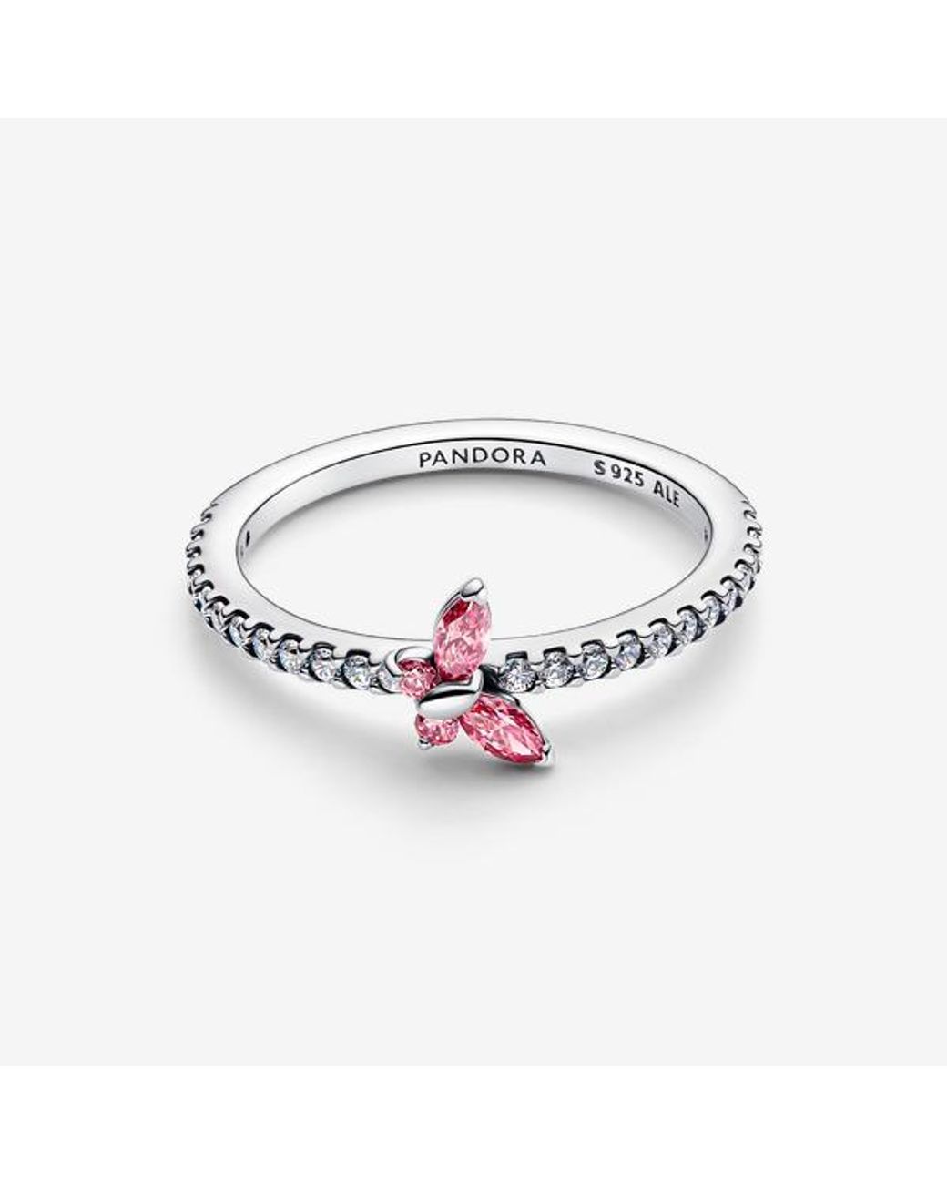 Pandora Metallic Sparkling Butterfly Ring
