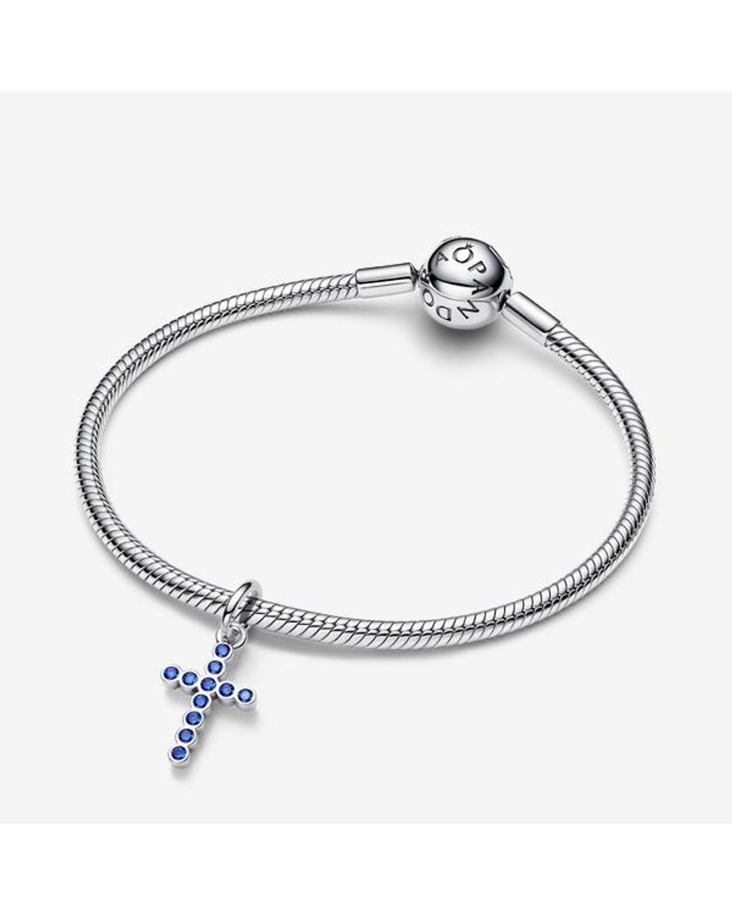 Pandora Blue Cross Dangle Charm