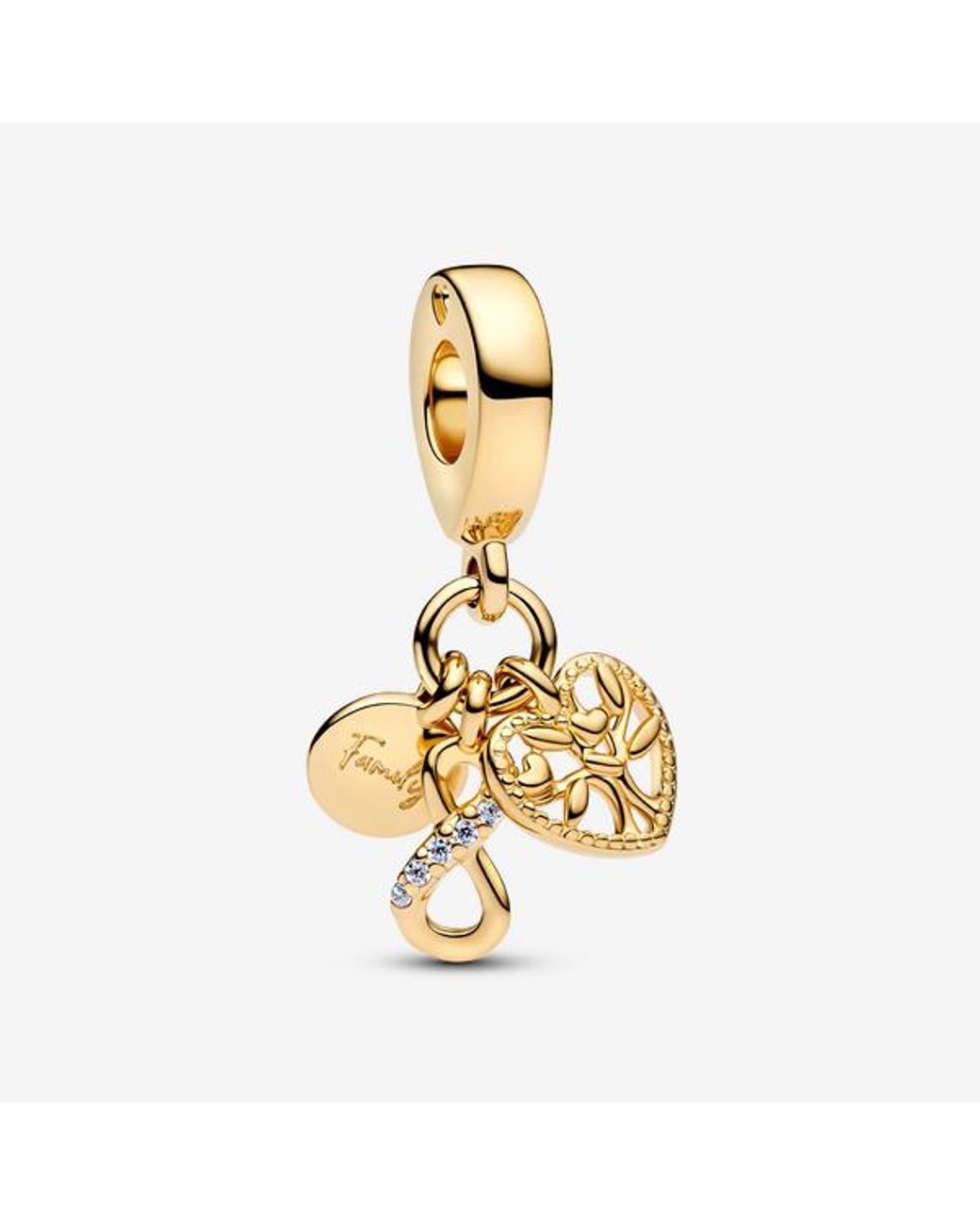 Pandora Metallic Family Infinity Triple Dangle Charm