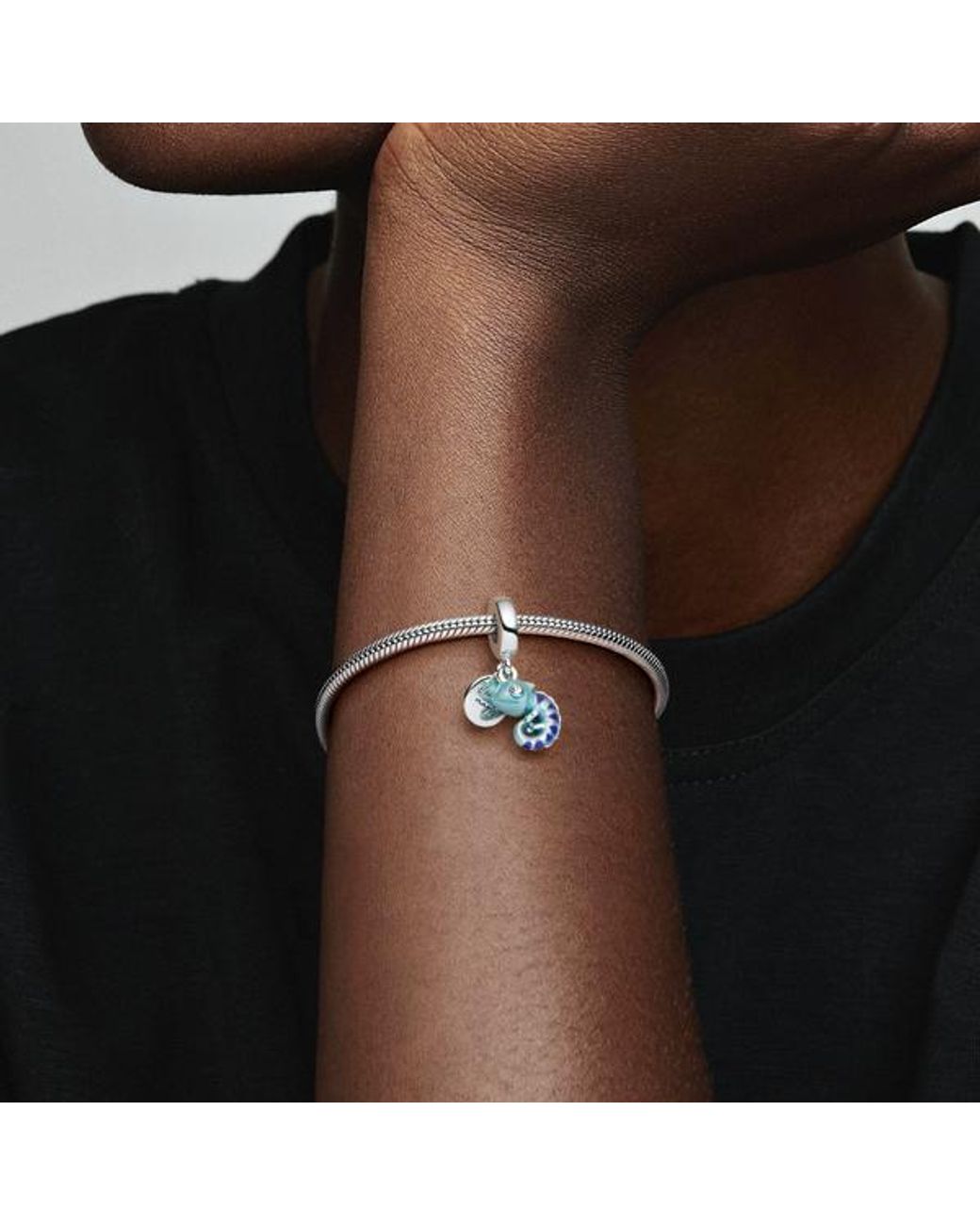 Pandora Blue Colour-Changing Chameleon Dangle Charm