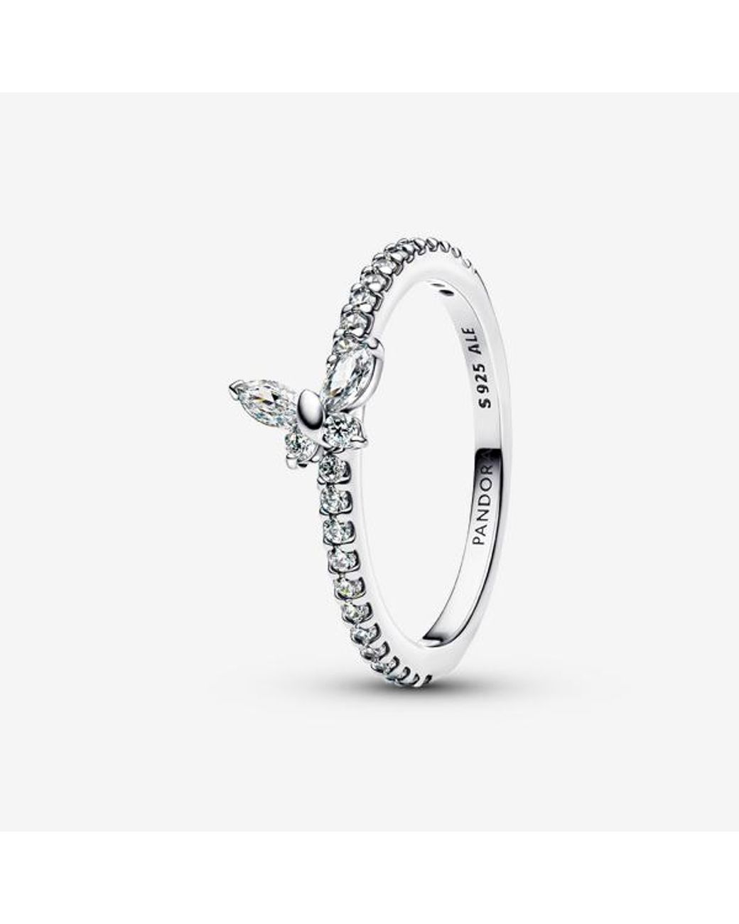 Pandora Metallic Sparkling Butterfly Ring
