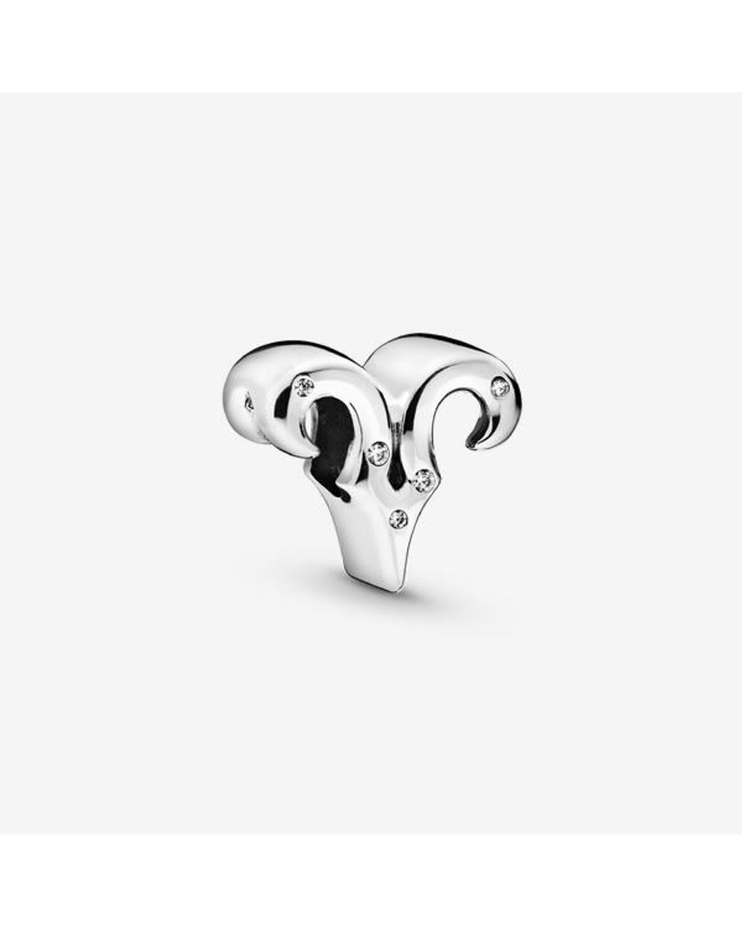 Pandora White Sparkling Capricorn Zodiac Charm