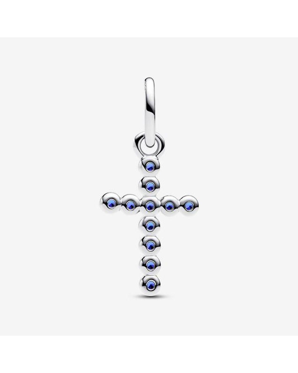 Pandora Blue Cross Dangle Charm