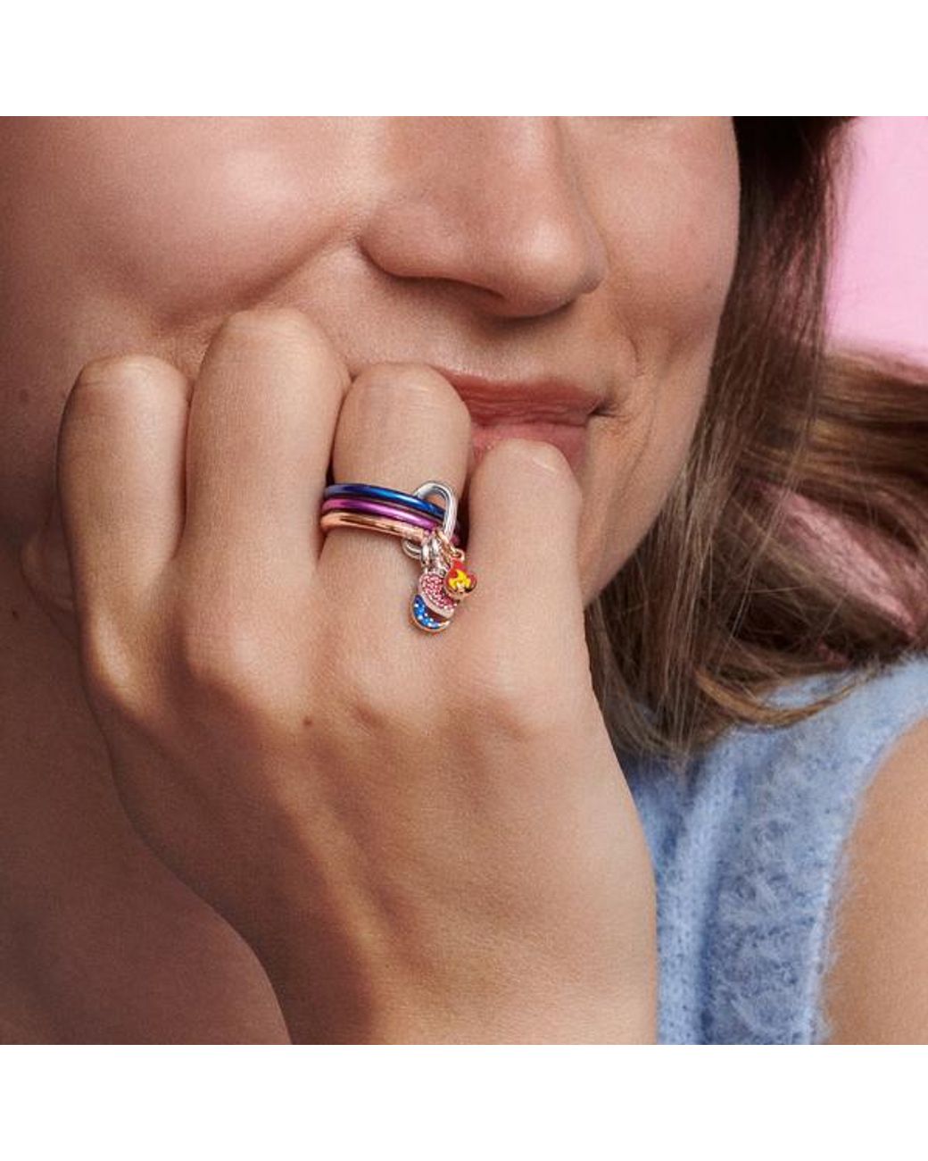 Pandora Blue Me Electric Ring
