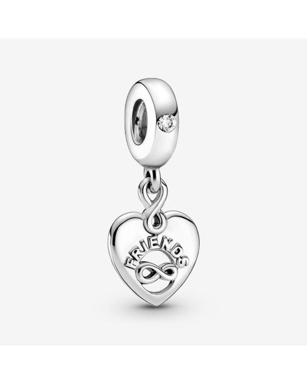 Pandora Metallic Friends Forever Heart Dangle Charm