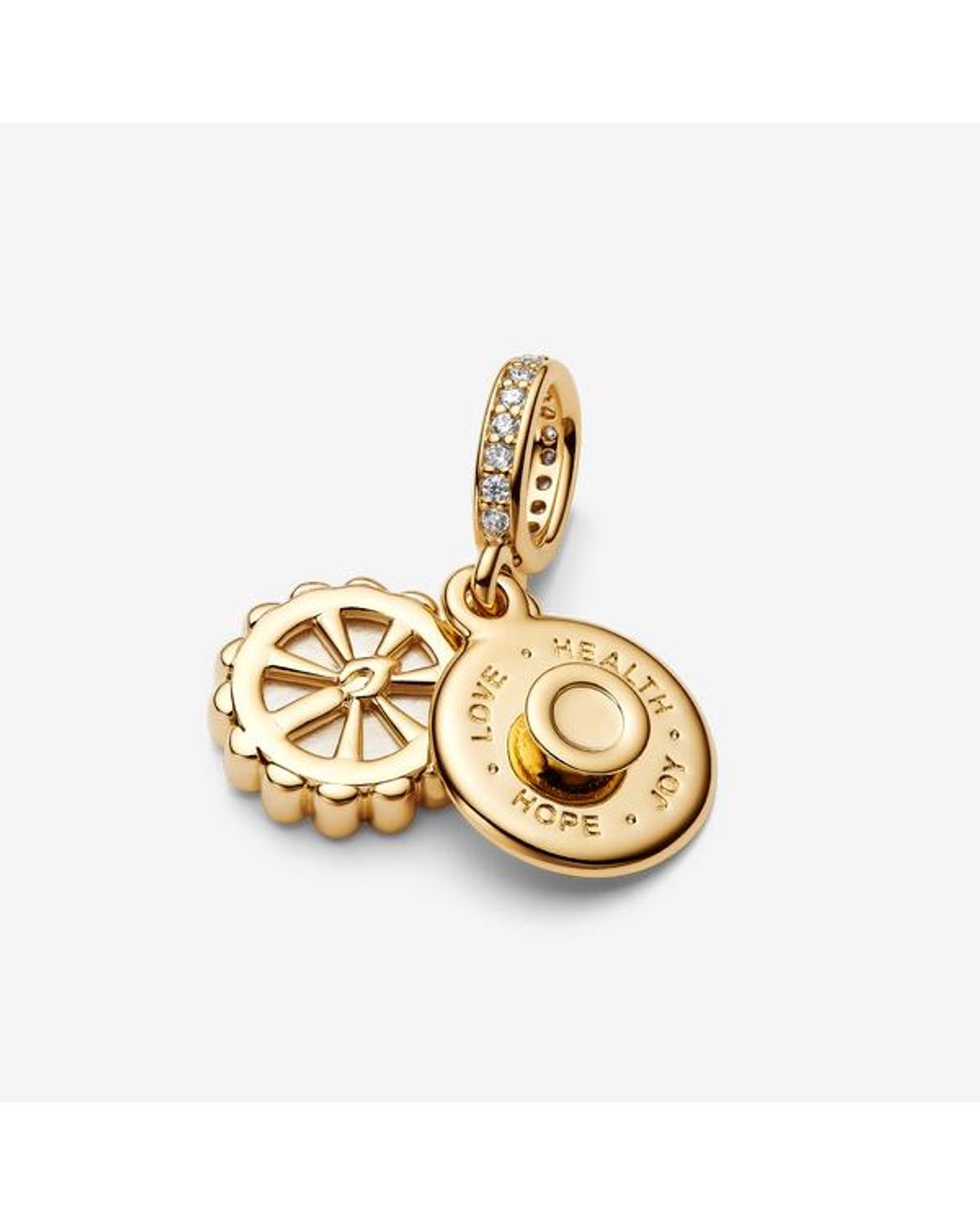 Pandora Metallic Happy Birthday Cake Dangle Charm