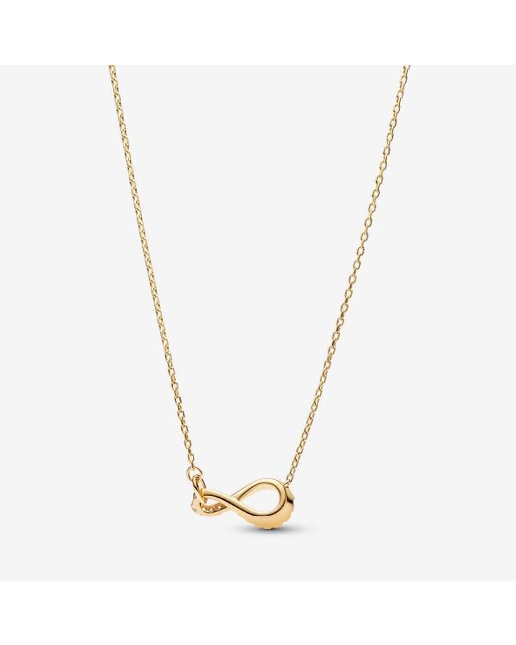 Pandora Metallic Infinite Lab-Grown Diamond Pavé Pendant Necklace