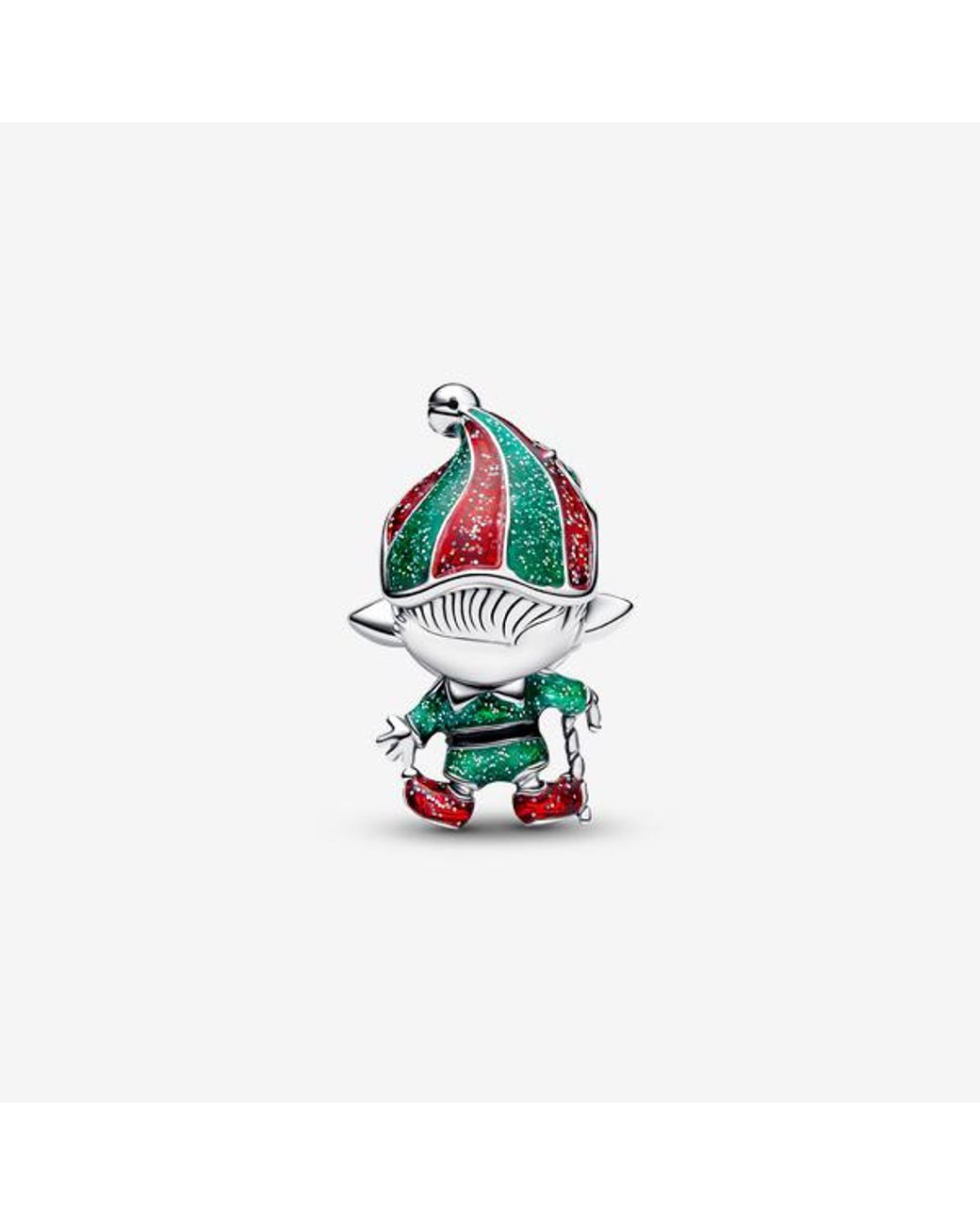 Pandora White Moveable Elf Charm