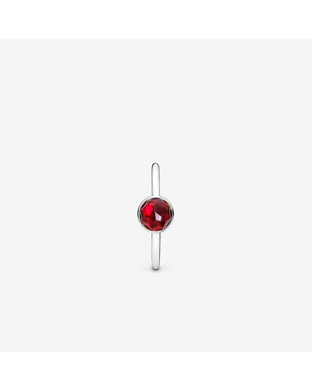 Ruby birthstone outlet ring pandora