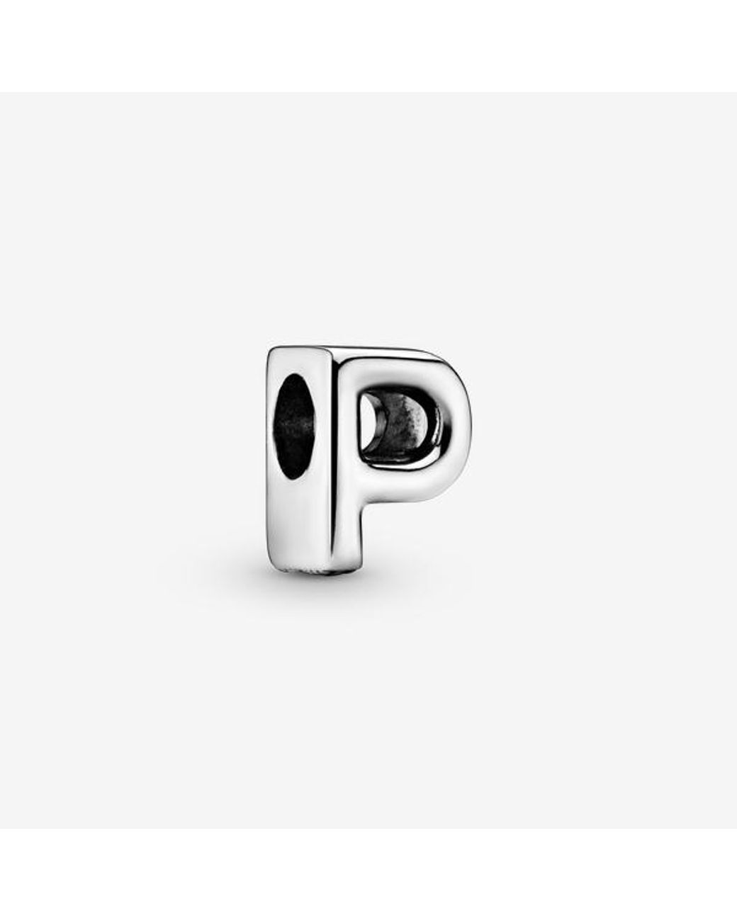 Pandora Black Letter R Alphabet Charm