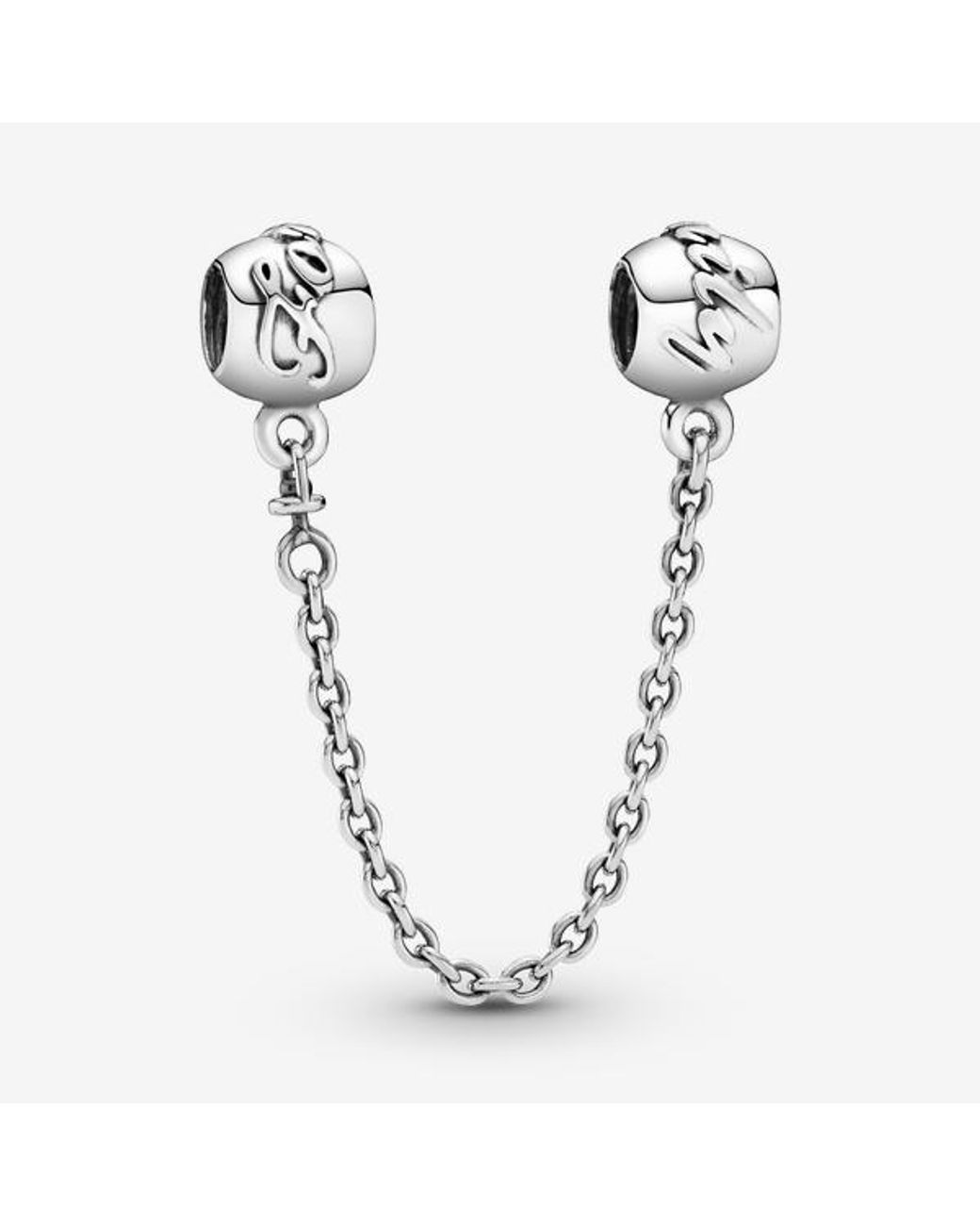 Pandora Metallic Family Forever Safety Chain Charm