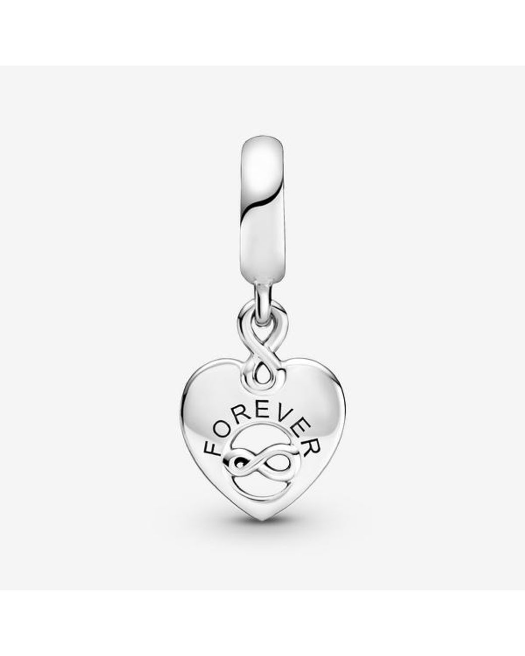 Pandora Metallic Friends Forever Heart Dangle Charm