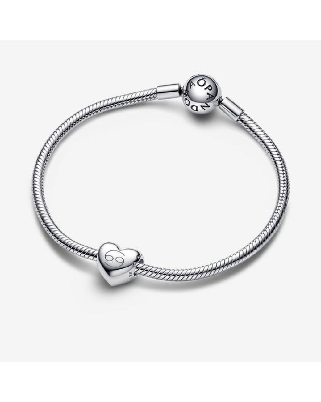 Pandora White Moments Be Love Sterling Silver Engraved Heart Charm
