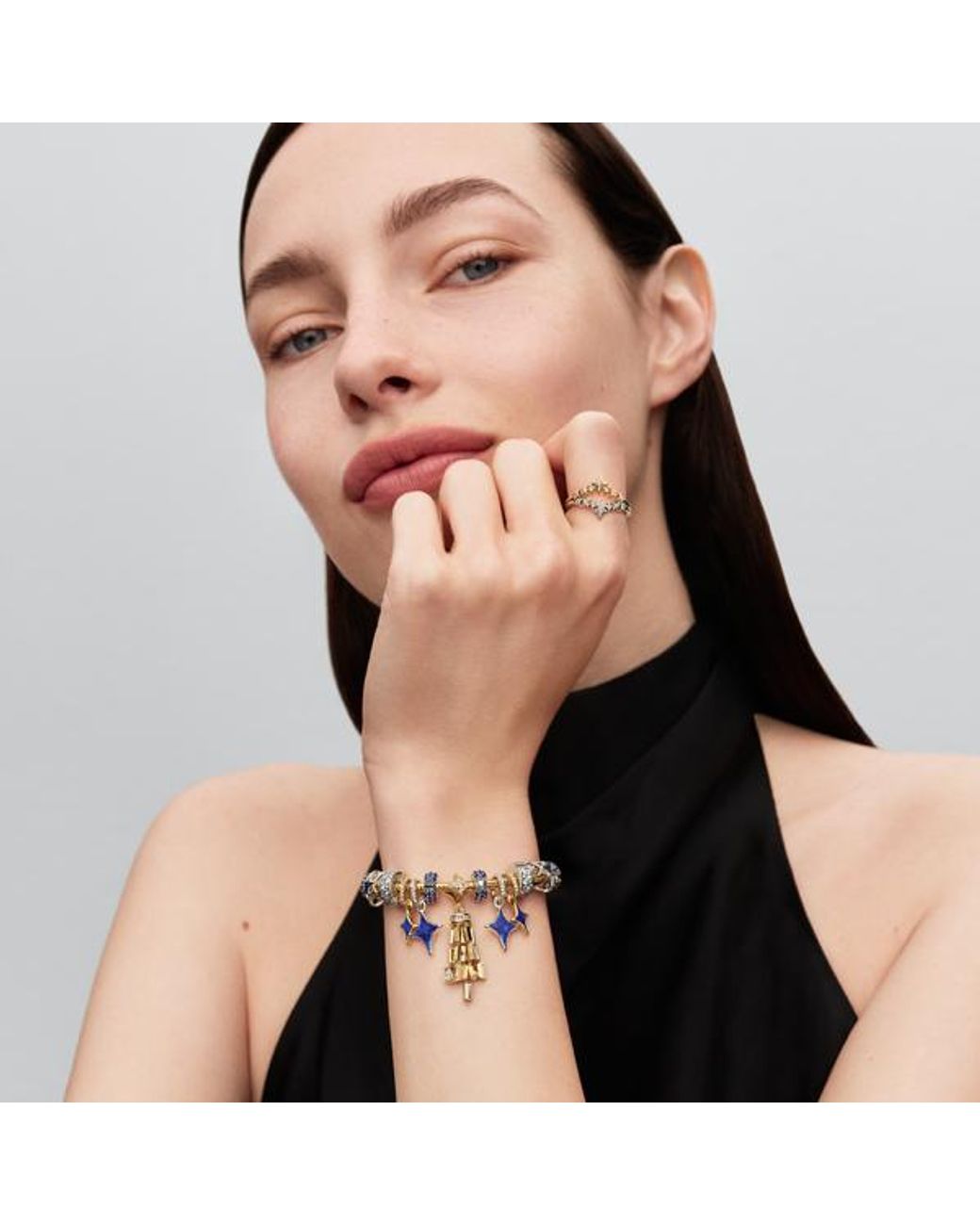 Pandora Metallic Tiara Stars Ring