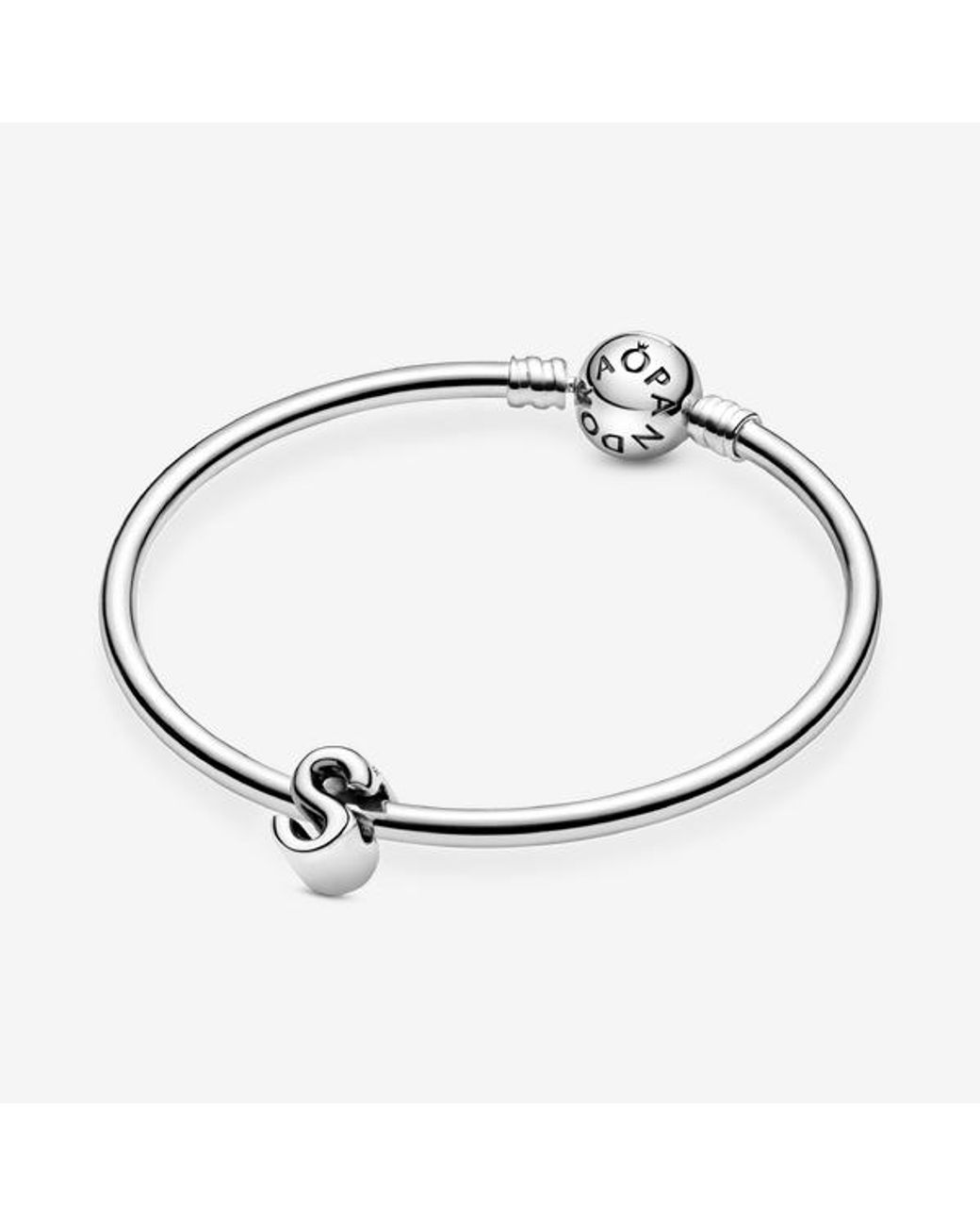 Pandora White Letter S Alphabet Charm
