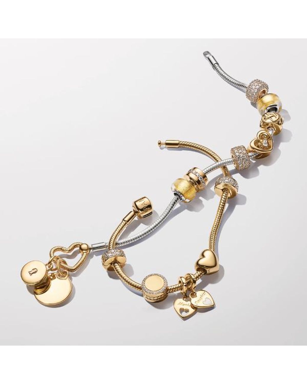 Pandora Metallic Pavé Clip Charm