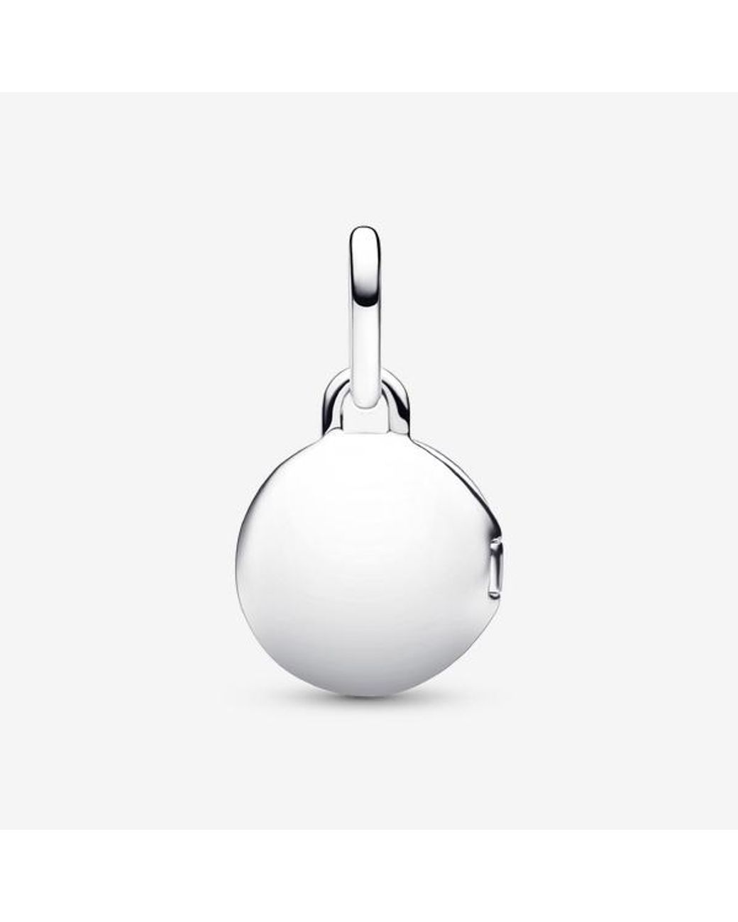 Pandora White Openable & Engravable Love Locket Dangle Charm