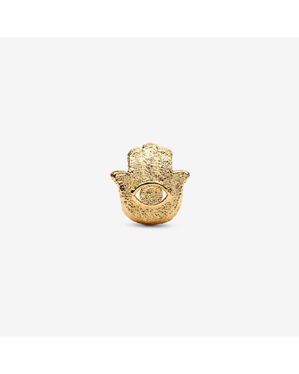 Pandora Metallic Textured Hamsa Hand Mini Charm