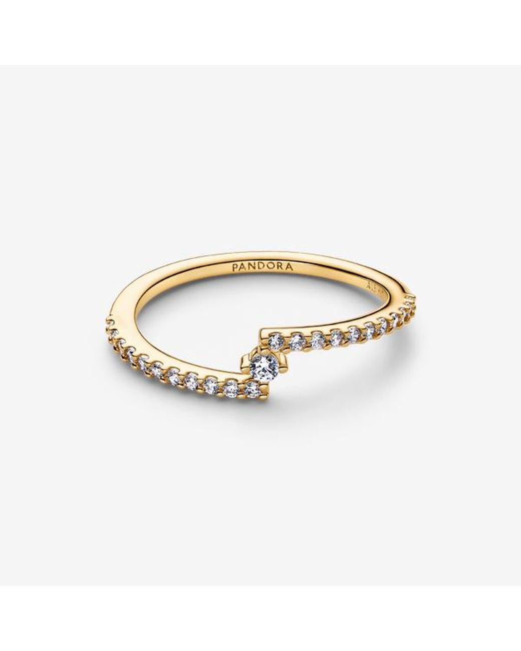 Pandora Metallic Sparkling Split Pavé Ring