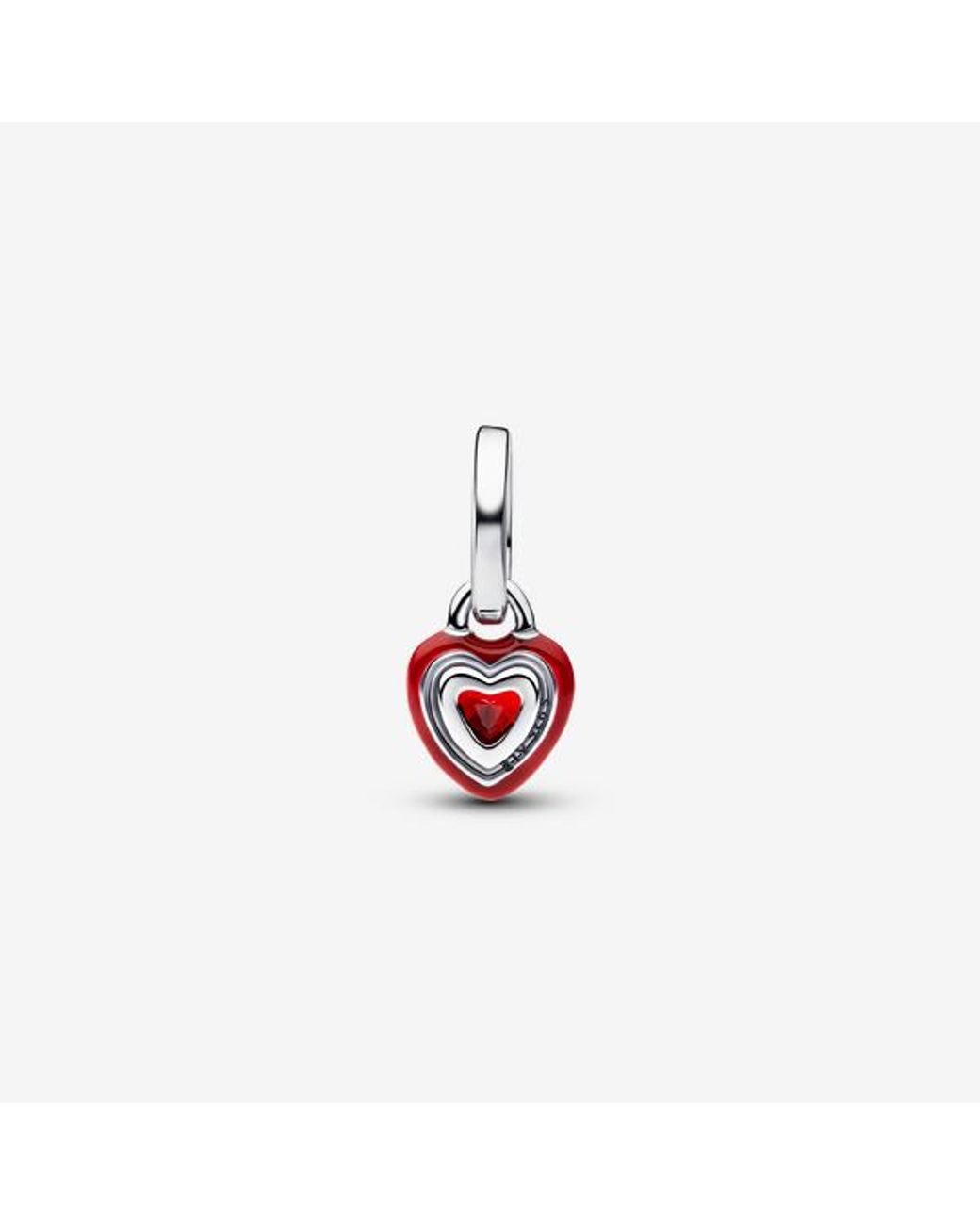 Pandora Red Chakra Heart Mini Dangle Charm
