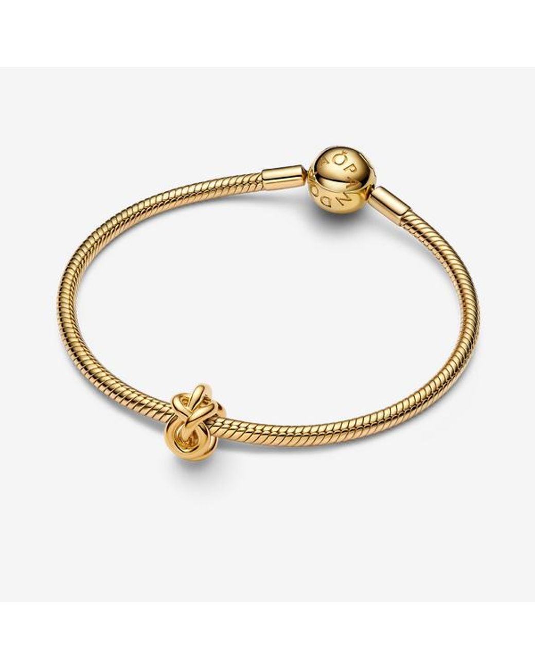 Pandora Metallic Infinity Knot Charm