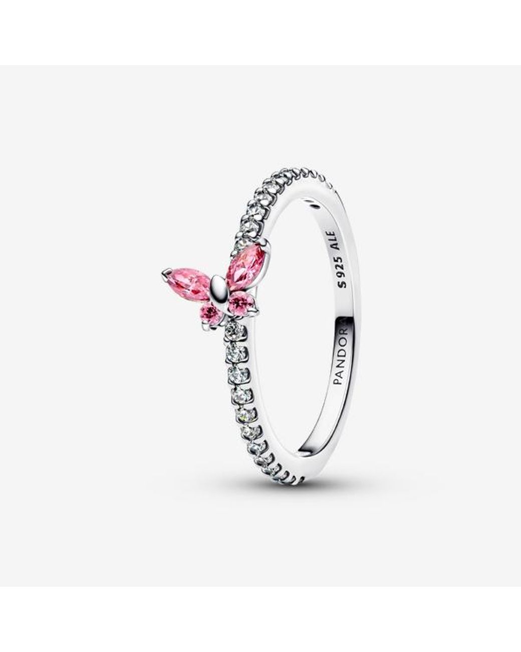 Pandora Metallic Sparkling Butterfly Ring