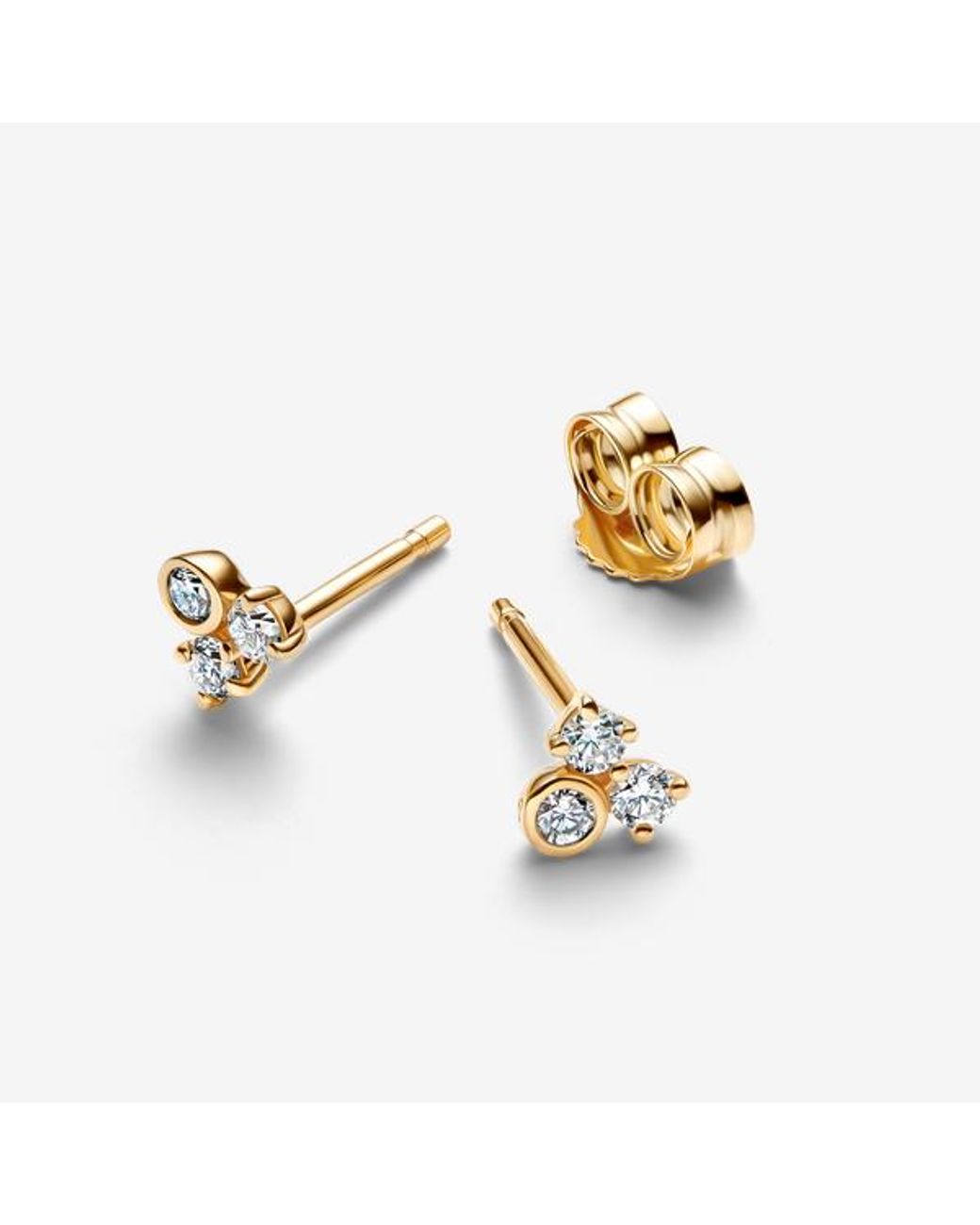Pandora Metallic Era Lab-Grown Diamond Cluster Stud Earrings
