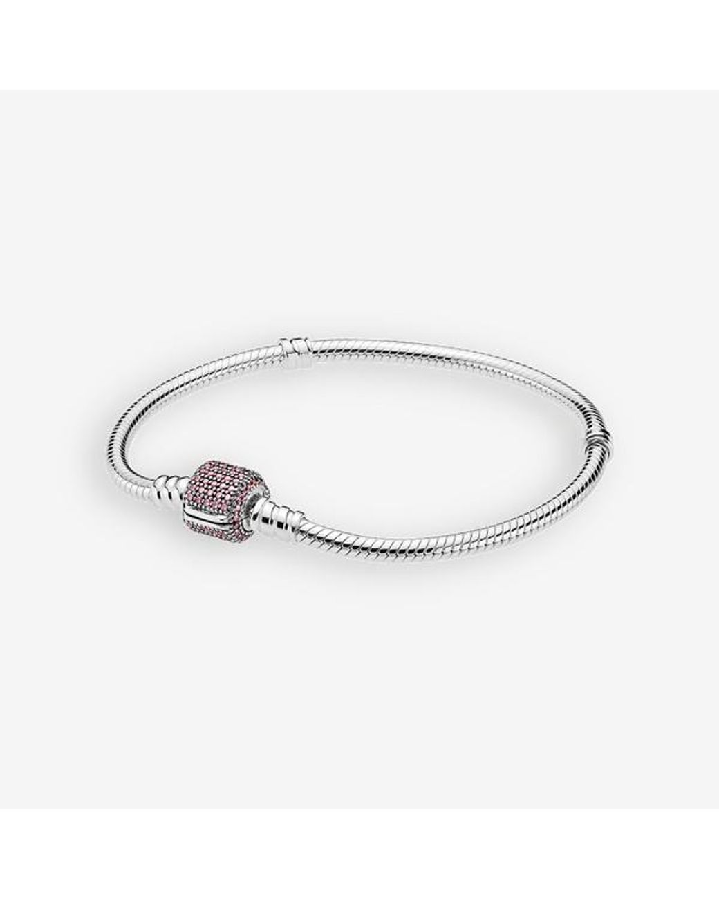 Pandora Metallic Moments Snake Chain Style Open Bangle