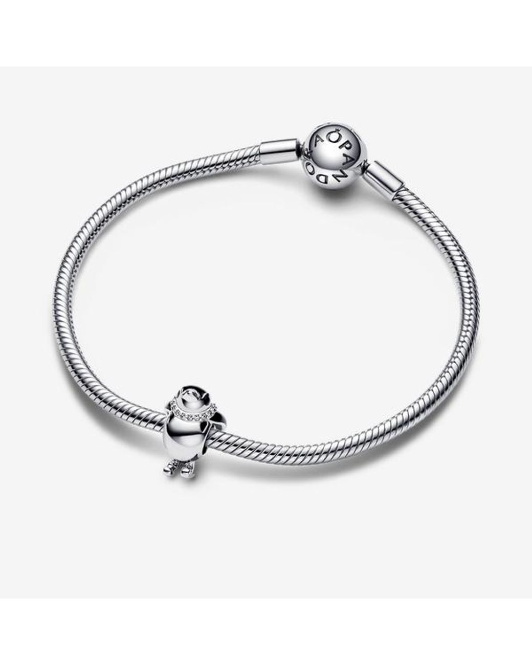 Pandora White Skiing Penguin Charm
