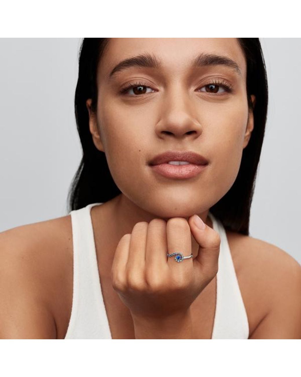 Pandora Blue Disney Moana Ocean Wave Ring