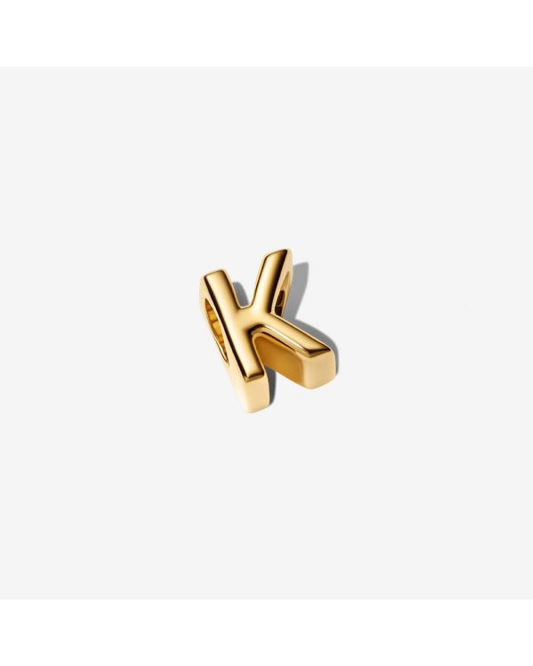 Pandora Metallic Letter K Alphabet Charm