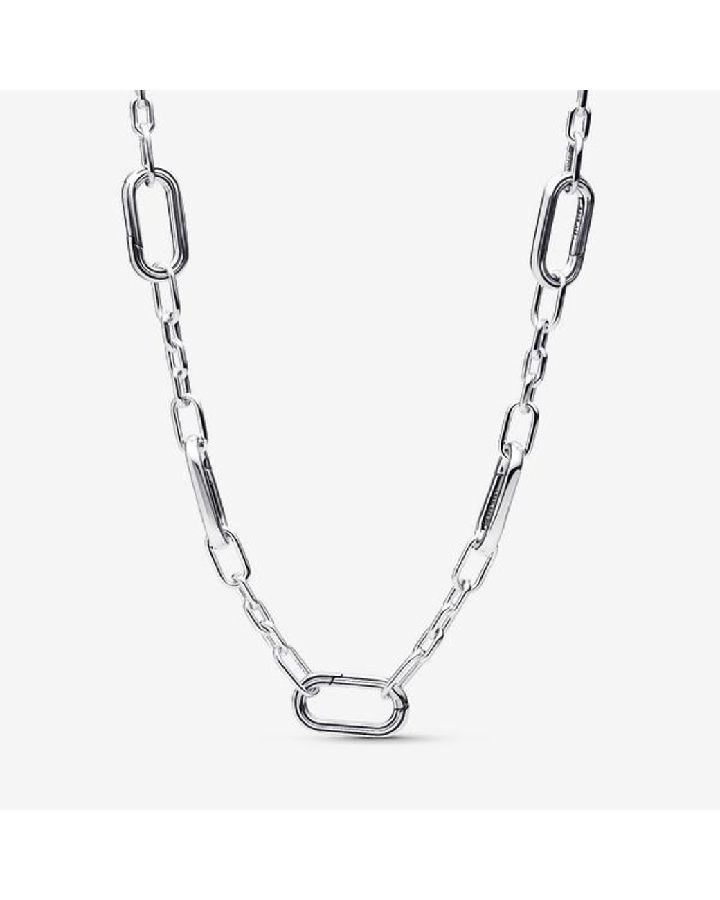 Pandora Metallic Five Links Chain Necklace